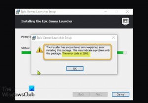 विंडोज 11/10 पर एपिक गेम्स लॉन्चर इंस्टालर त्रुटि कोड 2503 और 2502 को ठीक करें 