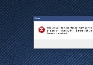 इस मशीन पर वर्चुअल मशीन प्रबंधन मौजूद नहीं है 