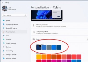 विंडोज 11/10 में हाल के रंग इतिहास को कैसे हटाएं 