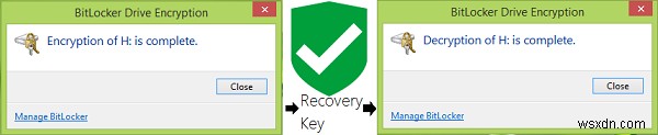 विंडोज 11/10 में बिटलॉकर ड्राइव एन्क्रिप्शन रिकवरी कुंजी का बैकअप कैसे लें 