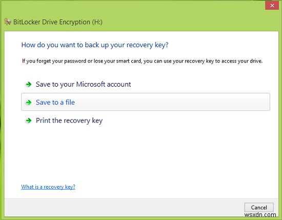 विंडोज 11/10 में बिटलॉकर ड्राइव एन्क्रिप्शन रिकवरी कुंजी का बैकअप कैसे लें 
