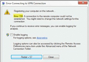वीपीएन त्रुटि 720 - वीपीएन कनेक्शन से जुड़ने में त्रुटि 