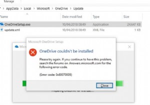 OneDrive में त्रुटि कोड 0x80070005 ठीक करें 