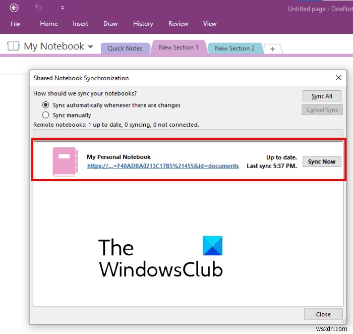 OneNote त्रुटि 0xE0000007 ठीक करें, हमें आपकी नोटबुक को समन्वयित करने में समस्या हुई 