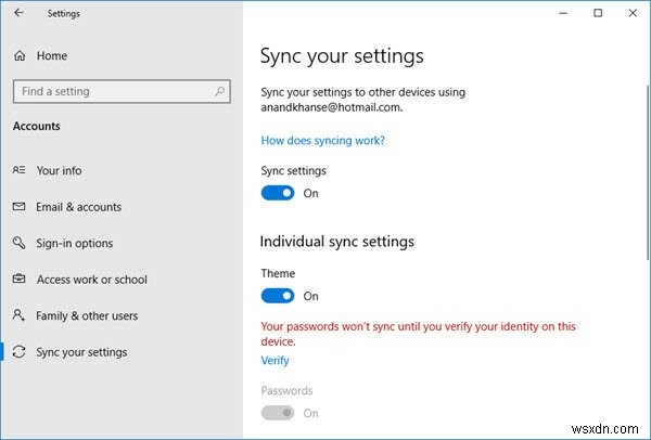 सिंक्रोनाइज़ेशन सेट करने के लिए होस्ट प्रक्रिया SettingSyncHost.exe उच्च CPU उपयोग 