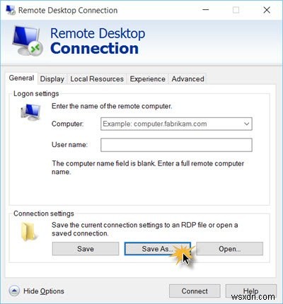 विंडोज 11/10 में रिमोट डेस्कटॉप कनेक्शन शॉर्टकट कैसे बनाएं 