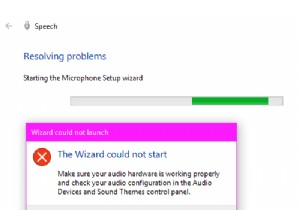 विज़ार्ड Windows 10 में माइक्रोफ़ोन प्रारंभ नहीं कर सका 