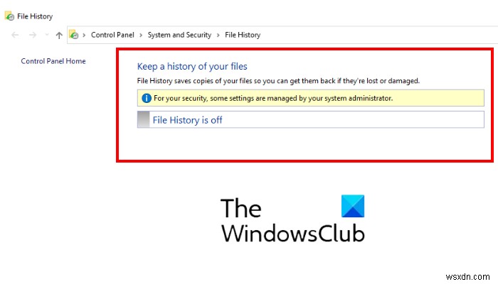 Windows 10 में REGEDIT या GPEDIT का उपयोग करके फ़ाइल इतिहास बैकअप को अक्षम कैसे करें 