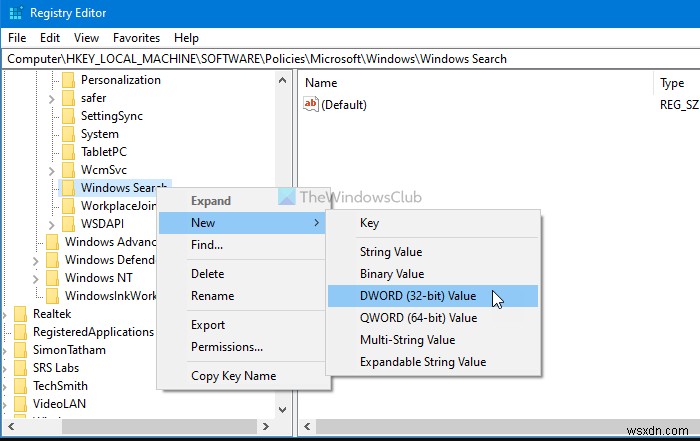 Windows 10 में उन्नत खोज अनुक्रमण विकल्प को अक्षम कैसे करें 