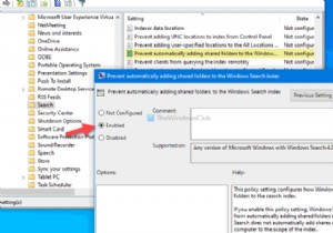 विंडोज को सर्च इंडेक्स में शेयर्ड फोल्डर्स को अपने आप जोड़ने से कैसे रोकें? 