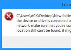 विंडोज 11/10 में डेस्कटॉप लोकेशन उपलब्ध नहीं है 