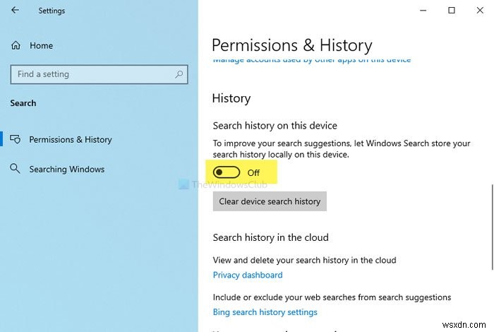 Windows 11/10 में खोज इतिहास को कैसे साफ़ करें और हाल की गतिविधियों को कैसे हटाएं? 