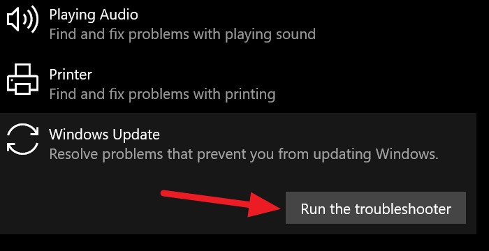 त्रुटि 0x800f0830-0x20003, INSTALL_UPDATES संचालन के दौरान त्रुटि के साथ SAFE_OS चरण में स्थापना विफल 