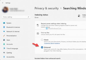 विंडोज 11/10 में एन्हांस्ड सर्च मोड कैसे इनेबल करें? 