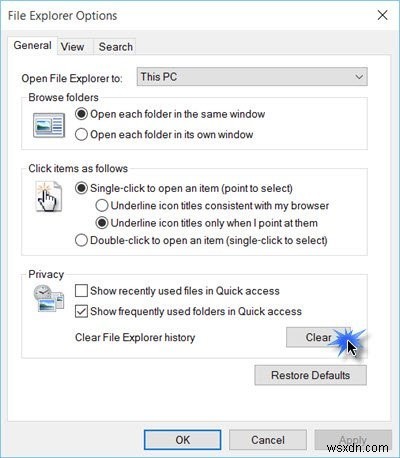 विंडोज 11/10 में हाल की फाइलों और फ़ोल्डरों को कैसे हटाएं 