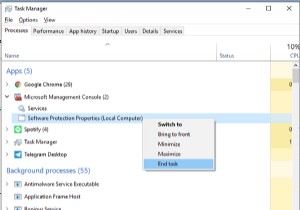 उच्च CPU उपयोग के कारण सॉफ़्टवेयर सुरक्षा प्लेटफ़ॉर्म सेवा Sppsvc.exe 
