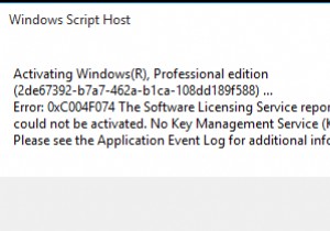 Windows सक्रियण त्रुटि कोड 0xC004F078 