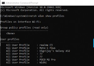 विंडोज 10 पर संग्रहीत वाई-फाई नेटवर्क प्रोफाइल कैसे देखें 
