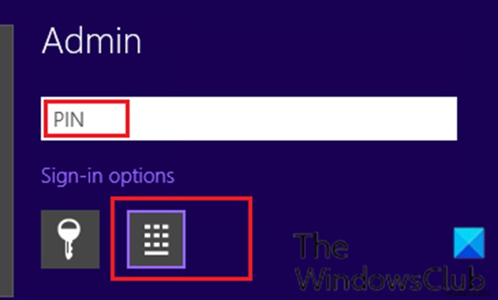 विंडोज साइन-इन स्क्रीन पर पासवर्ड के बजाय पिन मांगता है 