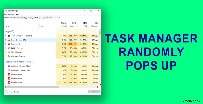 टास्क मैनेजर taskeng.exe विंडोज 11/10 पर बेतरतीब ढंग से खुलता है 