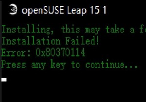 WslRegisterDistribution त्रुटि के साथ विफल:0x80370114 