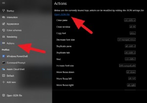 विंडोज टर्मिनल में डिफॉल्ट की बाइंडिंग कैसे बदलें 