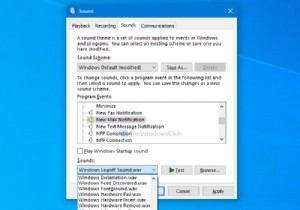 विंडोज 10 पर नई ईमेल अधिसूचना ध्वनि कैसे बदलें 