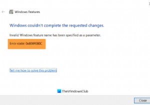 Windows 10 पर .NET Framework स्थापित करते समय त्रुटि 0x800F080C ठीक करें 