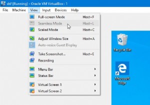 वर्चुअलबॉक्स सीमलेस मोड धूसर हो गया है या काम नहीं कर रहा है 