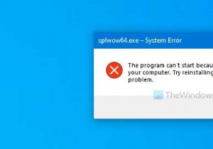 Splwow64.exe - विंडोज 11/10 पर प्रिंट करते समय सिस्टम त्रुटि 