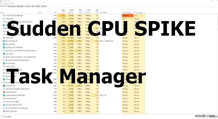 कार्य प्रबंधक को लॉन्च करते समय CPU उपयोग 100% तक क्यों बढ़ जाता है? 