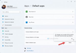 विंडोज 11/10 में सभी ऐप्स और फाइल एसोसिएशन को डिफ़ॉल्ट पर कैसे रीसेट करें 