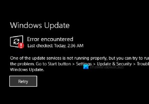 अद्यतन सेवाओं में से एक Windows 11/10 में ठीक से नहीं चल रहा है 