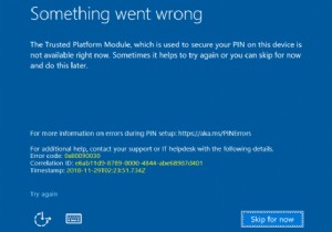 विंडोज 11/10 पर 0xd00000e5, 0x8007139f, 0x80090030 पिन त्रुटियों को ठीक करें 