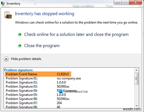 Windows 10 पर एप्लिकेशन लॉन्च करते समय CLR20R3 त्रुटि को ठीक करें 