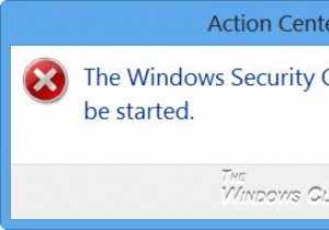 Windows सुरक्षा केंद्र सेवा प्रारंभ नहीं की जा सकती 