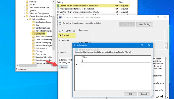 उपयोगकर्ताओं को Microsoft Edge में एक्सटेंशन इंस्टॉल करने से कैसे रोकें 