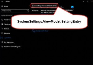 SystemSettings.ViewModel.SettingEntry या NetworkUX.ViewModel.SettingEntry त्रुटि को ठीक करें 