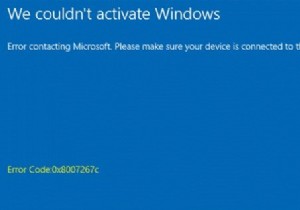 Windows सक्रियण त्रुटि कोड 0x8007267C के साथ विफल रहता है 