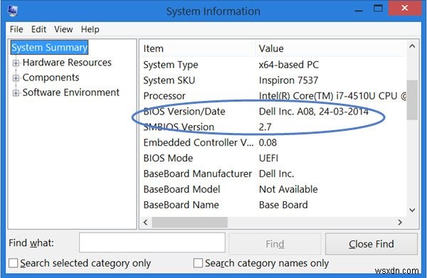 विंडोज 11/10 में BIOS संस्करण की जांच कैसे करें 