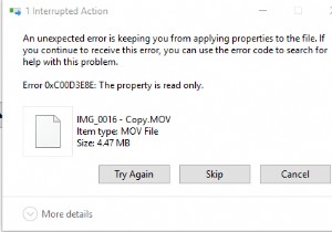 फिक्स एरर 0xC00D3E8E, प्रॉपर्टी केवल विंडोज 11/10 पर पढ़ी जाती है 
