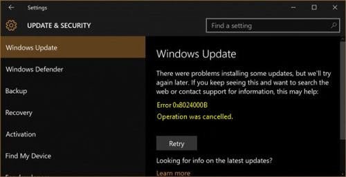 Windows 11/10 पर Windows अद्यतन त्रुटि 0x8024000B ठीक करें 