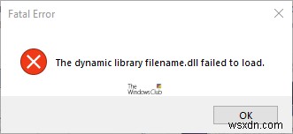Windows 11/10 कंप्यूटर पर DLL फ़ाइल लोड करने में विफल 