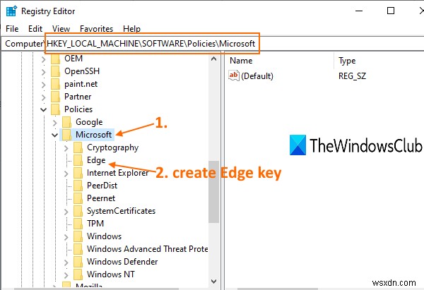 रजिस्ट्री का उपयोग करके Microsoft एज में सभी प्रोफाइल के लिए सिंक को सक्षम या अक्षम कैसे करें 