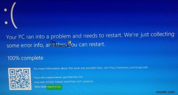 Windows कंप्यूटर पर dxgmms2.sys BSOD त्रुटि को ठीक करें 