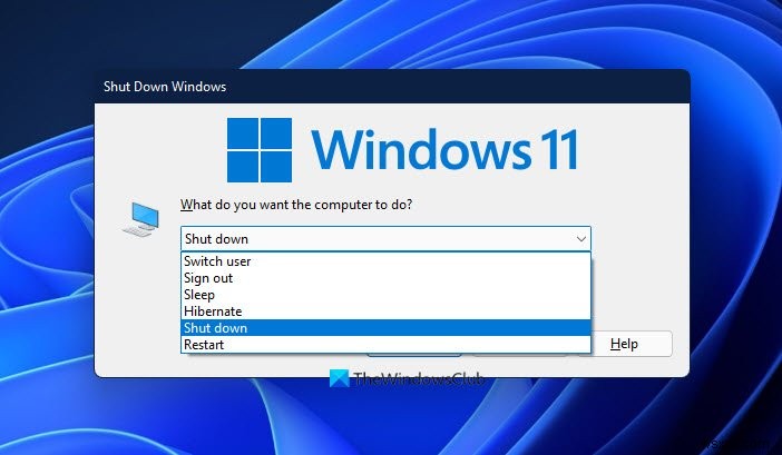 विंडोज 11/10 कंप्यूटर को शट डाउन या लॉक करने के लिए कीबोर्ड शॉर्टकट 