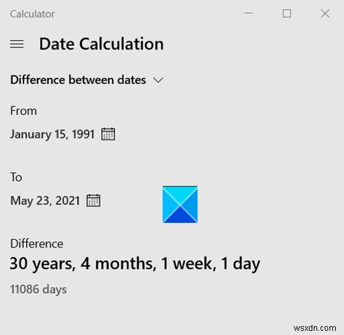 दिनांक गणना करने के लिए विंडोज कैलकुलेटर का उपयोग कैसे करें 