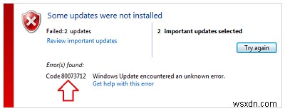 फिक्स:विंडोज अपडेट एरर 0x80070020 या 0x80073712 