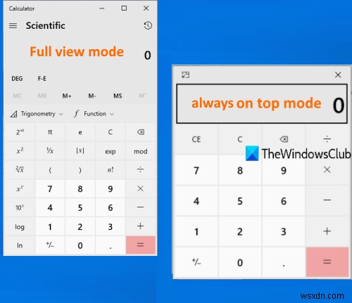 विंडोज 11/10 में कैलकुलेटर को हमेशा टॉप पर कैसे रखें 