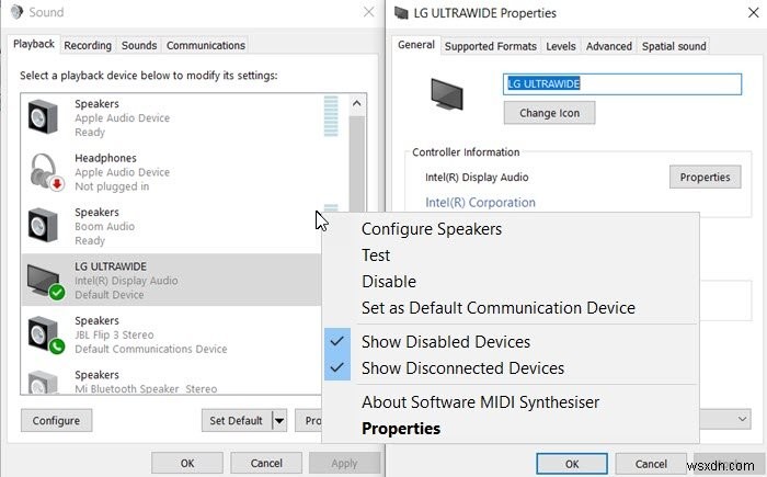 Windows 11/10 . में HDMI ऑडियो डिवाइस का पता नहीं चला 